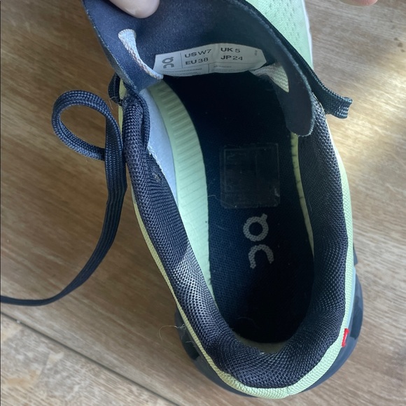 On Running Green and Blue Athletic Shoes with Modern Design - Picture 12 of 13